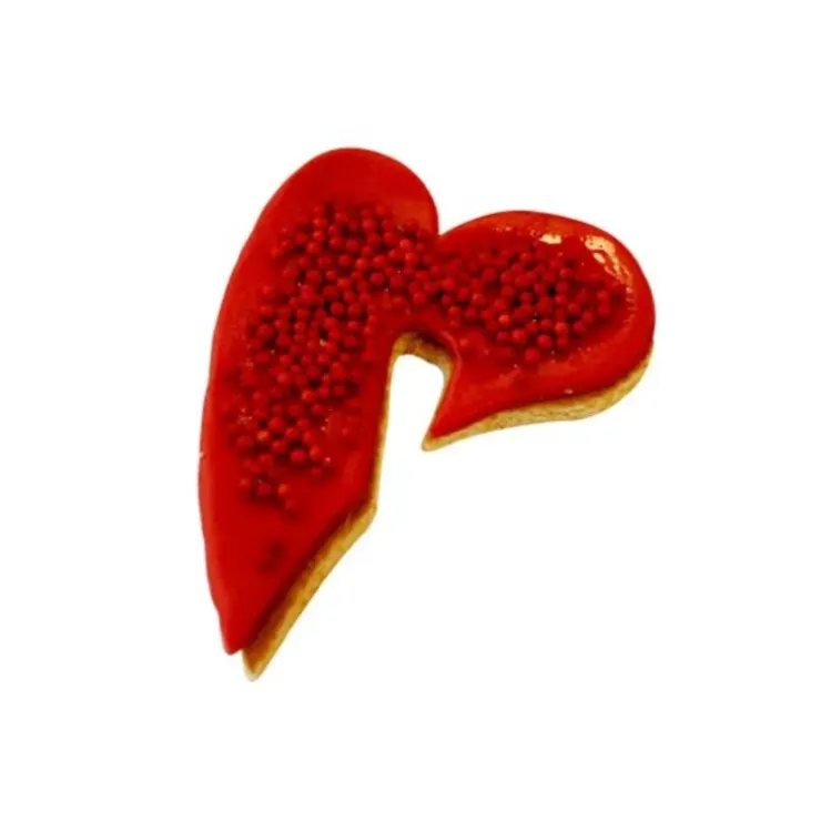 Cerf Dellier Emporte-pièce cœur penché à accrocher 7 cm Clearance