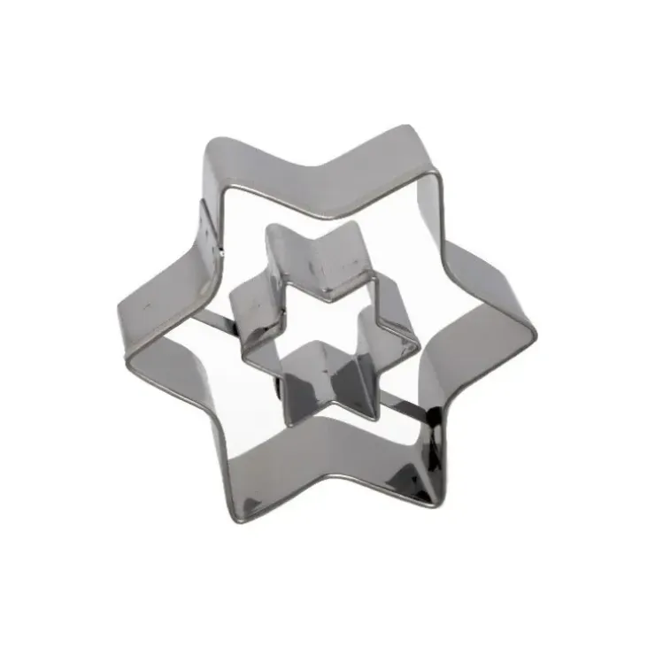 Cerf Dellier Emporte-pièce double Etoile inox 5 cm Hot