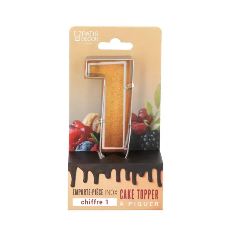 Cerf Dellier Emporte-pièces cake topper "1" Sale