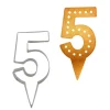 Cerf Dellier Emporte-pièces cake topper "5" Clearance