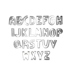 Cerf Dellier Emporte-pièces lettres alphabet Clearance