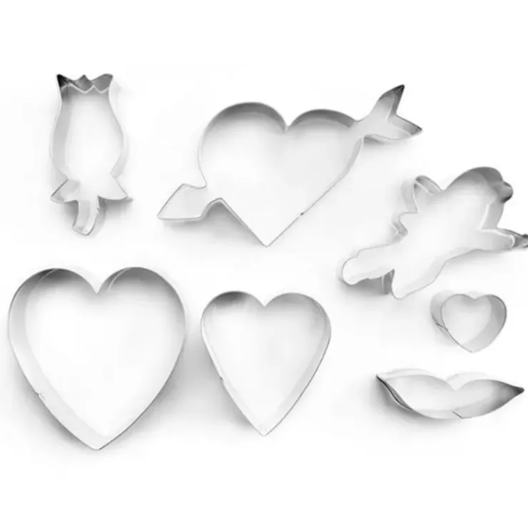 Cerf Dellier Emporte-pièces Saint Valentin assortis (x 7) Discount
