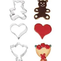 Cerf Dellier Emporte-pièces Saint Valentin assortis (x3) New