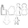 Cerf Dellier Emporte-pièces Village alsacien inox assortis (x6) New