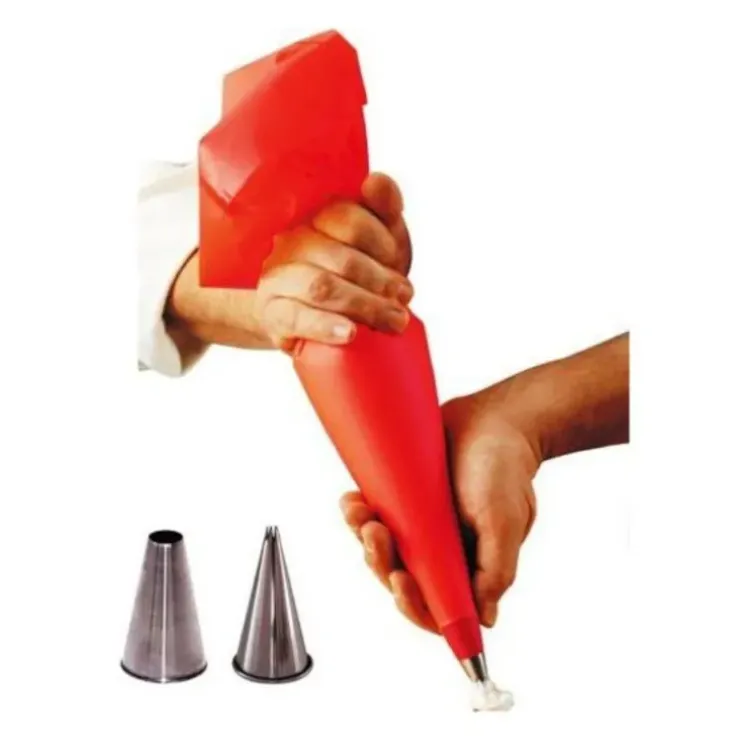 Cerf Dellier Ensemble poche pâtissière souple + 2 douilles Outlet