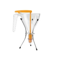 Cerf Dellier Entonnoir gradué à piston copolyester transparent avec support et 1 douille - 0,75 L New