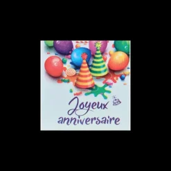 Cerf Dellier Etiquette adhésive "Joyeux Anniversaire" (x500) New
