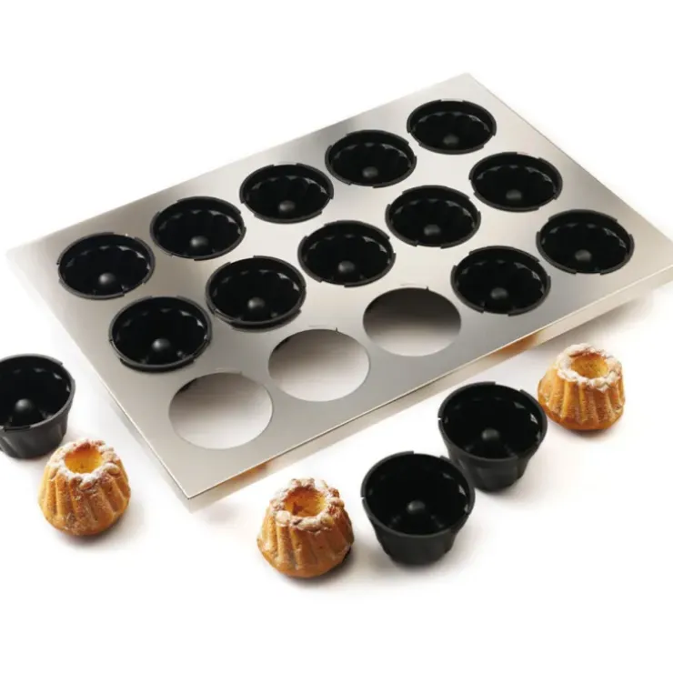 Cerf Dellier Exoglass plaque inox de 15 kouglofs 9 cm Discount