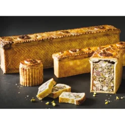 Cerf Dellier Exopan pâté en croûte long à chevrons 35x7,5x8,5 cm New