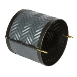 Cerf Dellier Exopan pâté en croûte rond à chevrons hauteur 9 cm diamètre 10 cm Discount