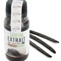 Cerf Dellier Extrait de vanille biologique avec graines 50 ml Discount