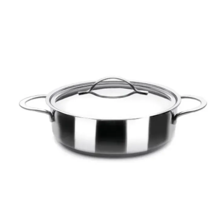 Cerf Dellier Faitout inox avec couvercle