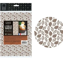Cerf Dellier Feuilles transfert cabosses de cacao (x5) Online