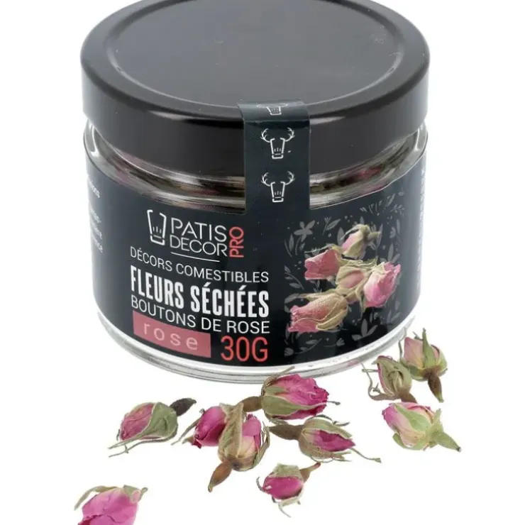 Cerf Dellier Fleurs séchées de roses roses 30 g