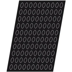 Cerf Dellier Flexipan GN 1/1 plaque de 43 quenelles moyennes 6,7x3,60x2,7 cm New