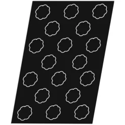 Cerf Dellier Flexipan 60x40 plaque de 18 bavarois 8 côtes 7,8x3,5 cm Outlet