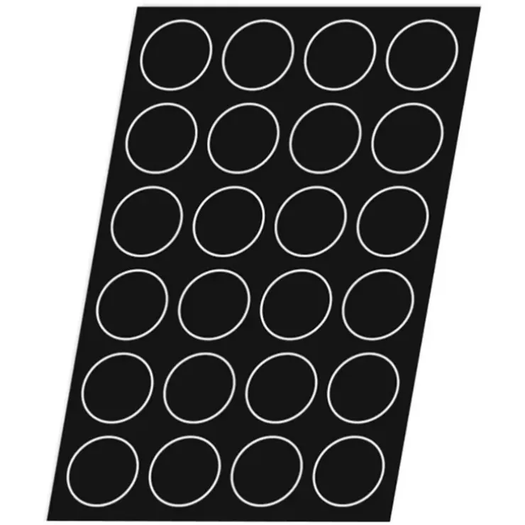Cerf Dellier Flexipan 60x40 plaque de 24 brioches rondes lisses 7,9 cm New