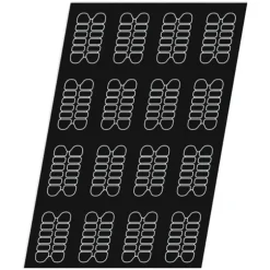 Cerf Dellier Flexipan 60x40 plaque de 16 cakes cannelés 11x6 cm New