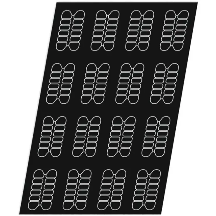 Cerf Dellier Flexipan 60x40 plaque de 16 cakes cannelés 11x6 cm New