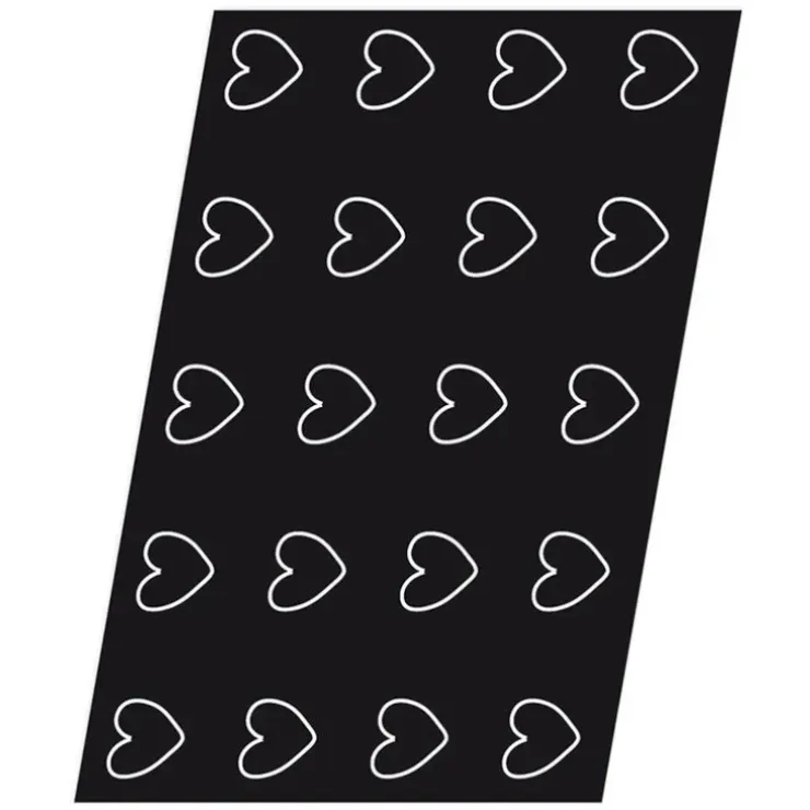 Cerf Dellier Flexipan 60x40 plaque de 20 coeurs 6,5x6x1,6 cm Hot