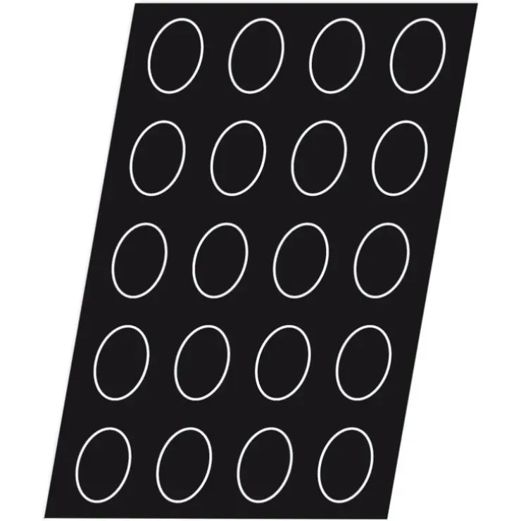 Cerf Dellier Flexipan 60x40 plaque de 56 demi oeuf 55x35 mm