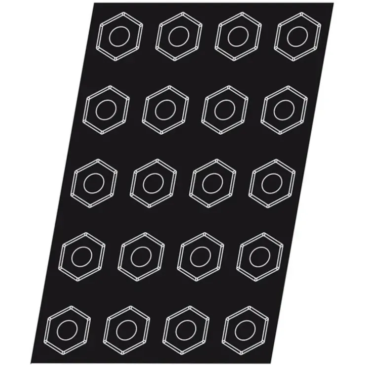 Cerf Dellier Flexipan 60x40 plaque de 20 hexagones 8 cm Discount
