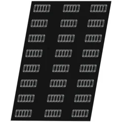 Cerf Dellier Flexipan 60x40 plaque de 24 lingots cannelés 10,6x4,6x2,5 cm Hot