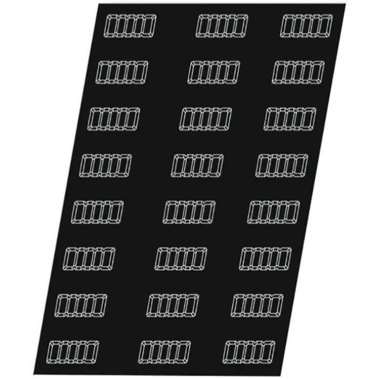 Cerf Dellier Flexipan 60x40 plaque de 24 lingots cannelés 10,6x4,6x2,5 cm Hot