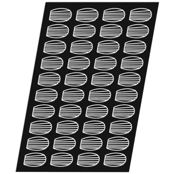Cerf Dellier Flexipan 60x40 plaque de 40 madeleines 7,8x4,7 cm Outlet