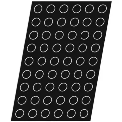 Cerf Dellier Flexipan 60x40 plaque de 54 mini-cylindres 3,8 cm