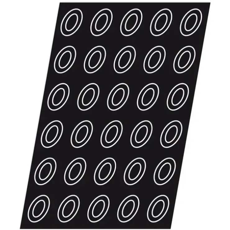 Cerf Dellier Flexipan 60x40 plaque de 60 mini-savarins ovales 4x3 cm