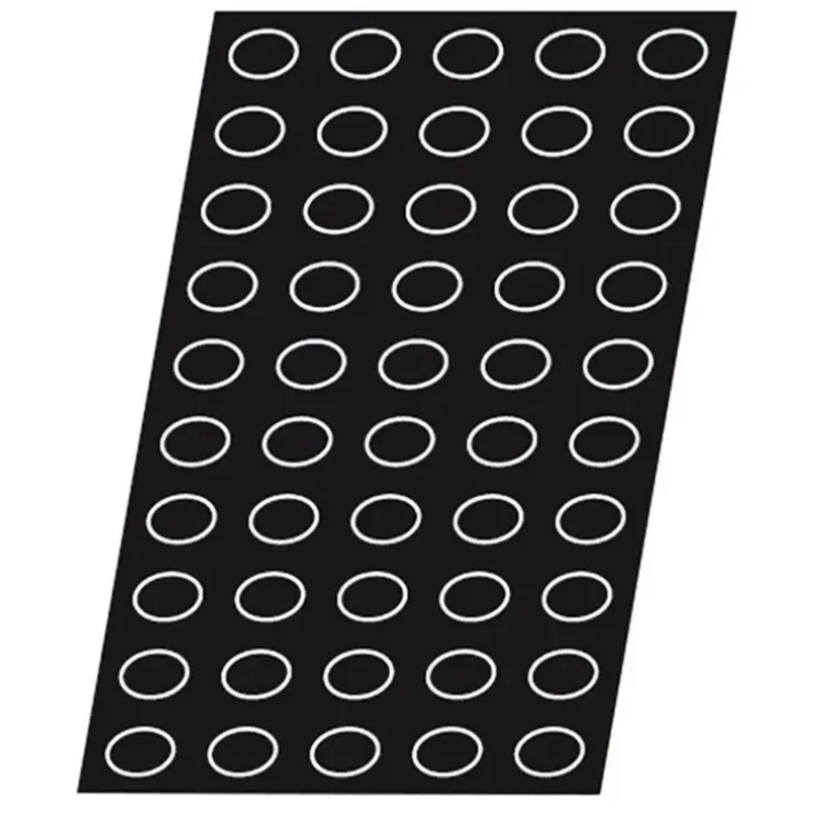 Cerf Dellier Flexipan 60x40 plaque de 50 mini-ondulos 5x3,5x2 cm