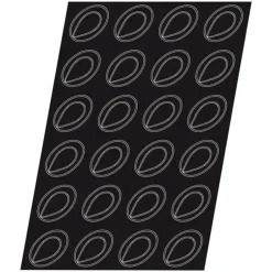 Cerf Dellier Flexipan 60x40 plaque de 24 ovales échancrés 8,5x6,1 cm Outlet