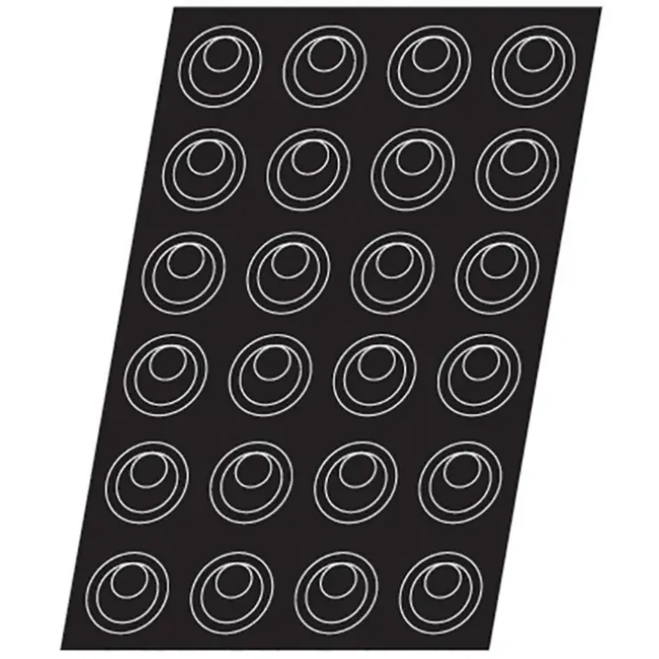 Cerf Dellier Flexipan 60x40 plaque de 24 paysages 7,5x2,4 cm Hot