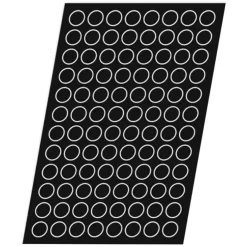 Cerf Dellier Flexipan 60x40 plaque de 96 pomponettes 3,6 cm New