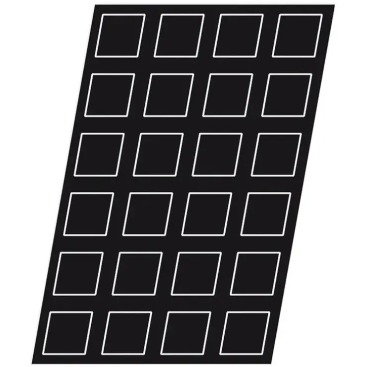 Cerf Dellier Flexipan 60x40 plaque de 24 pyramides 7x7x4 cm Hot