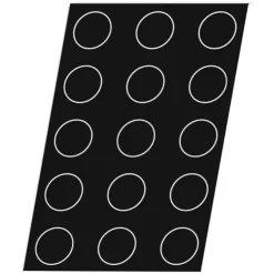 Cerf Dellier Flexipan 60x40 plaque de 48 quichettes tartelettes unies 4,8 cm Hot