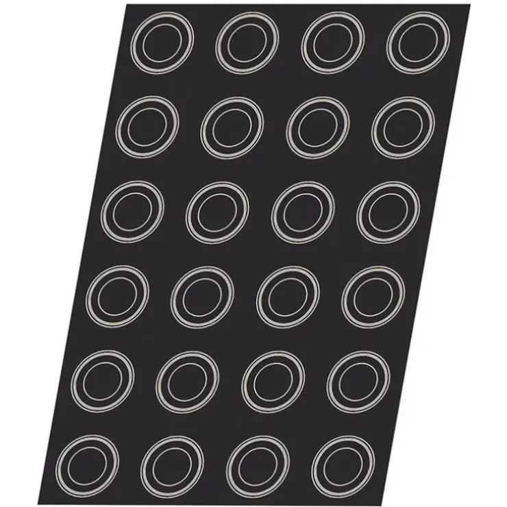 Cerf Dellier Flexipan 60x40 plaque de 24 ronds charmants 6,6 cm Clearance