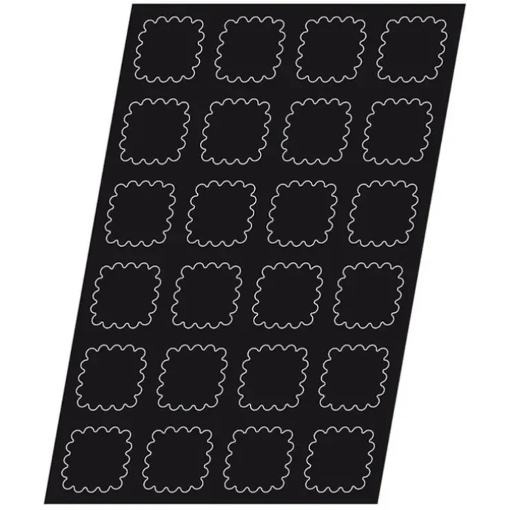 Cerf Dellier Flexipan 60x40 plaque de 24 tartelettes carrées cannelées 7,8 cm Online