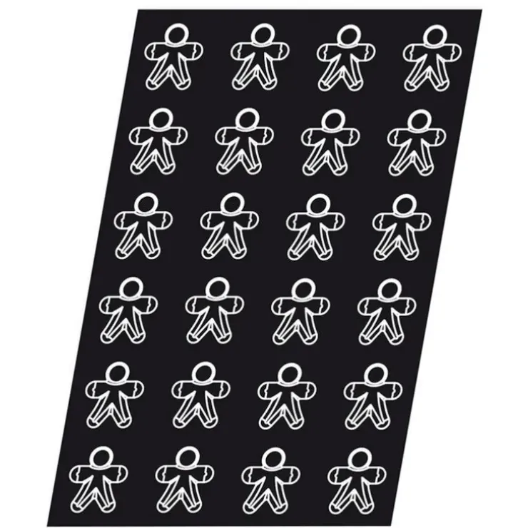 Cerf Dellier Flexipan 60x40 plaque de24 bonhommes épic 7x6,5 cm Discount