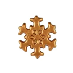 Cerf Dellier Flocon de neige bronze en Chocolat Blanc (x132) Online