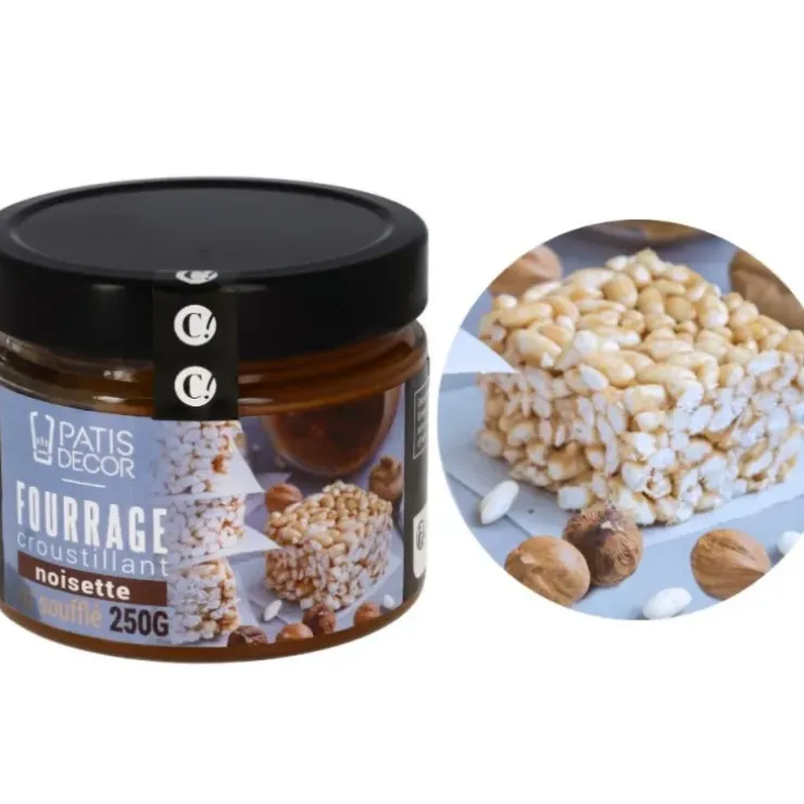 Cerf Dellier Fourrage croustillant goût noisette riz soufflé - 250g