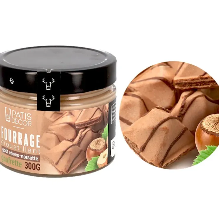 Cerf Dellier Fourrage croustillant goût choco-noisette & gaufrette - 300 g Hot