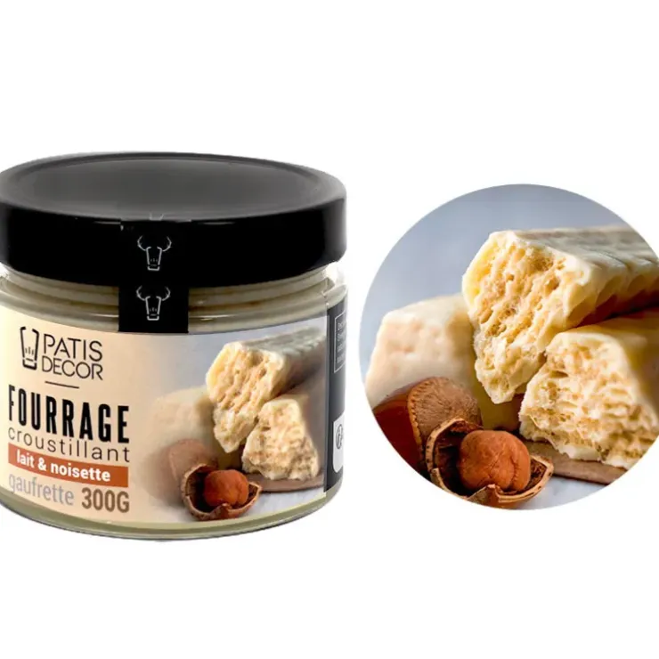 Cerf Dellier Fourrage croustillant lait-noisette & gaufrette - 300 g Clearance