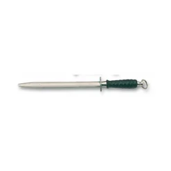 Cerf Dellier Fusil à aiguiser de boucher mèche ovale taillage fin 30 cm New