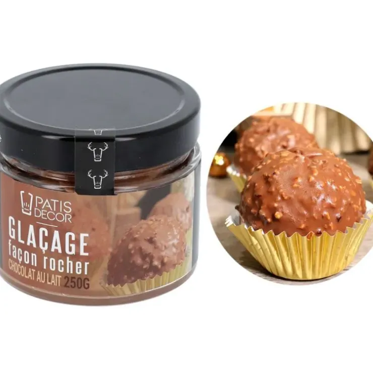 Cerf Dellier Glaçage façon rocher chocolat au lait 250 g Hot