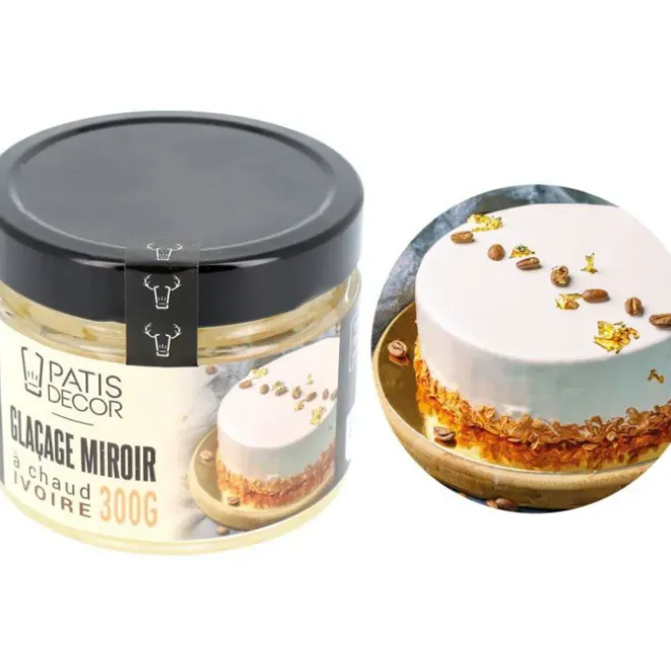 Cerf Dellier Glaçage miroir Ivoire 300 g Outlet
