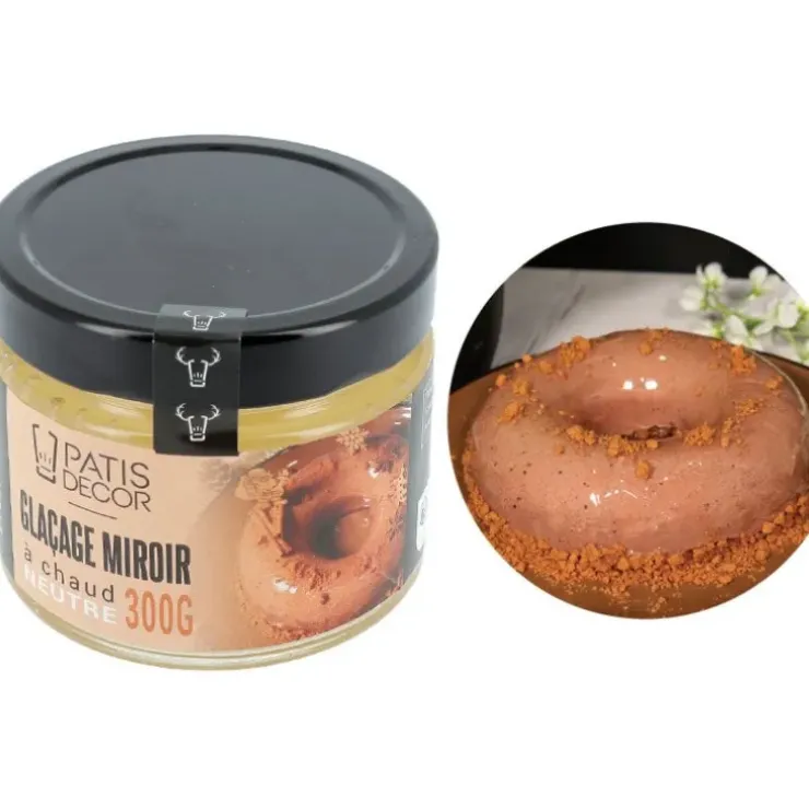 Cerf Dellier Glaçage miroir Neutre 300 g - DDM 01/25 New