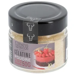 Cerf Dellier Gélatine bovine en poudre 200 blooms 50 g New
