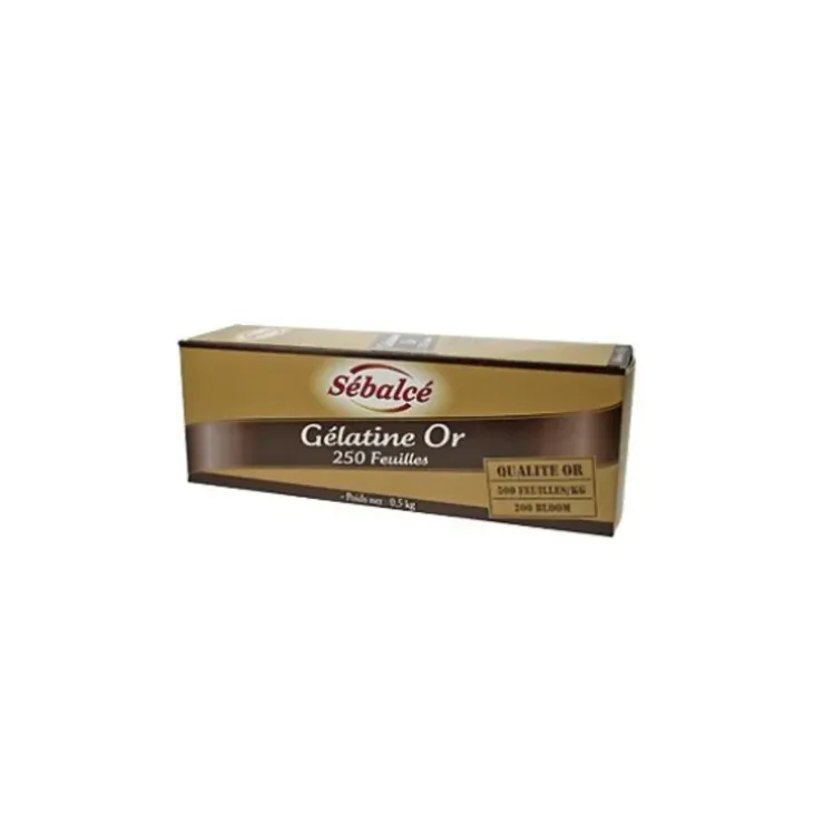 Cerf Dellier Gélatine en feuilles qualité Or 500 g Hot